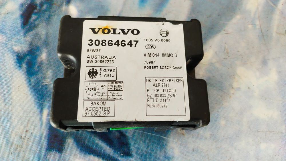 VOLVO S40, V40 MODUŁ / STEROWNIK IMMOBILIZERA 30864647