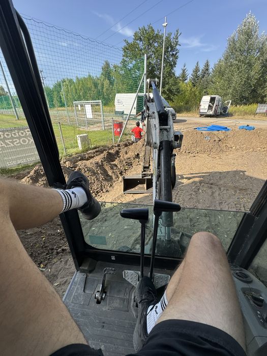 Uslugi minikoparki z operatorem minikoparka