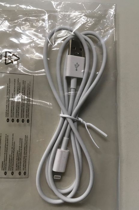 Cabo de carregamento USB para iPhone de 1m (Novo).