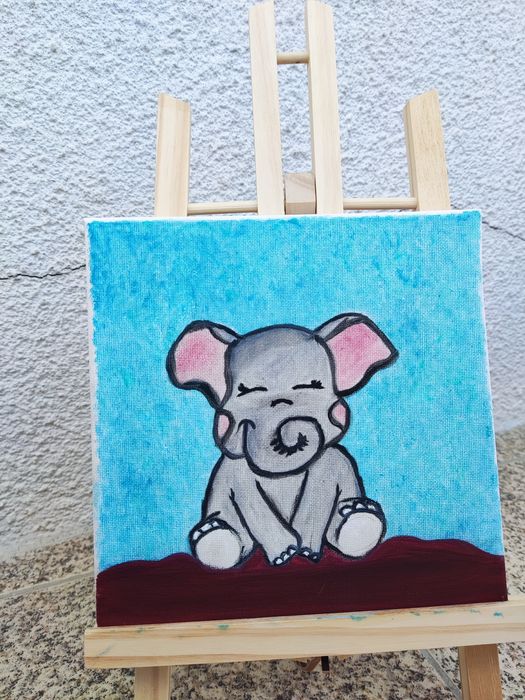 Quadro pintado a óleo