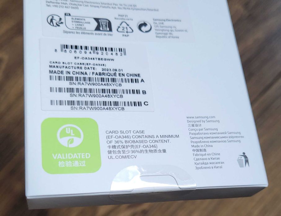 zestaw 2x Samsung etui plecki do Galaxy A34 5G czarne plastik z kieszonką NOWE