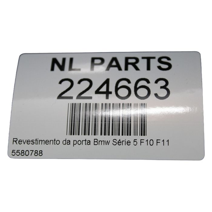 Revestimento da porta BMW Série 5 F10 F11 5580788 Traseiro Direito (2010 em diante)