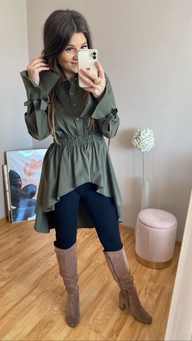 Koszula tunika khaki