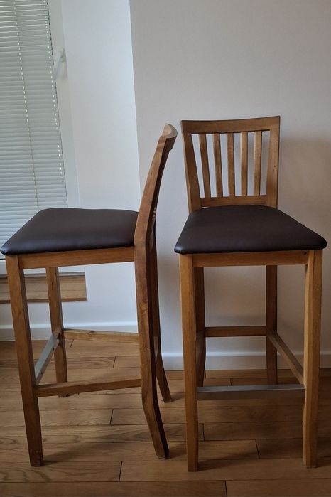 Krzesła barowe dębowe Duka