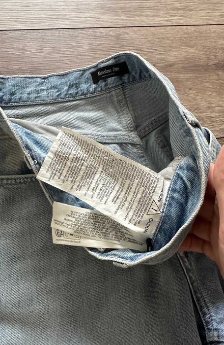 Spodnie jeansowe MASSIMO DUTTI damskie szerokie flared mid rise r. 38 (M)