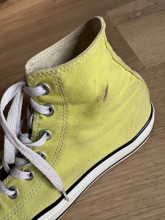 Żółte wysokie buty Conversy r. 39