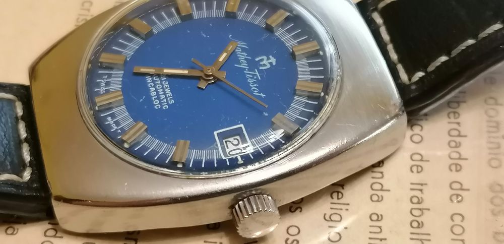 Relógio mathey tissot aço mergulho