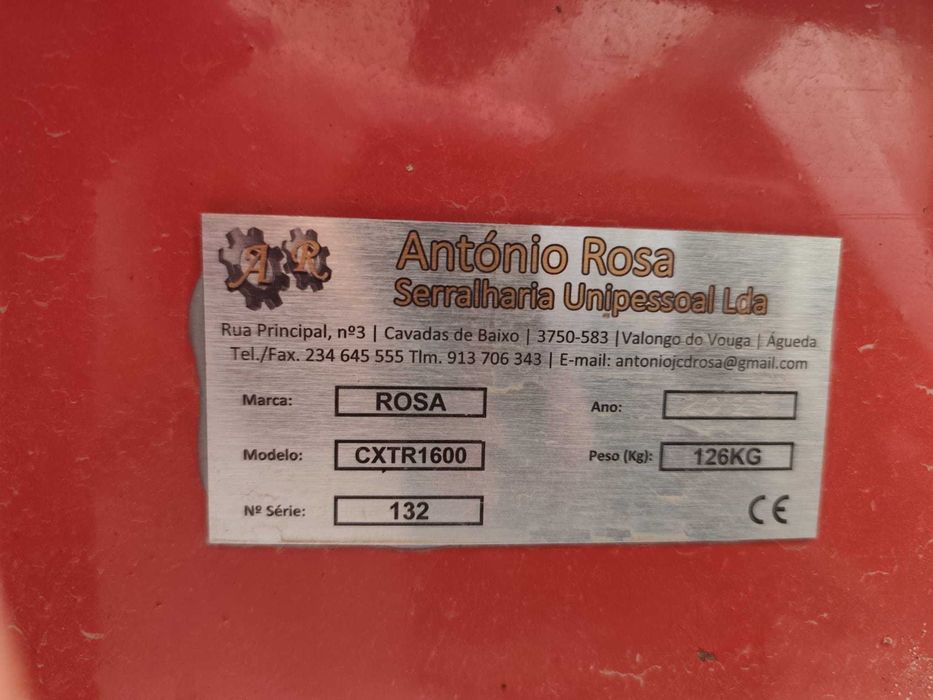 Gamela/berço/caixa agrícola 1,6 m