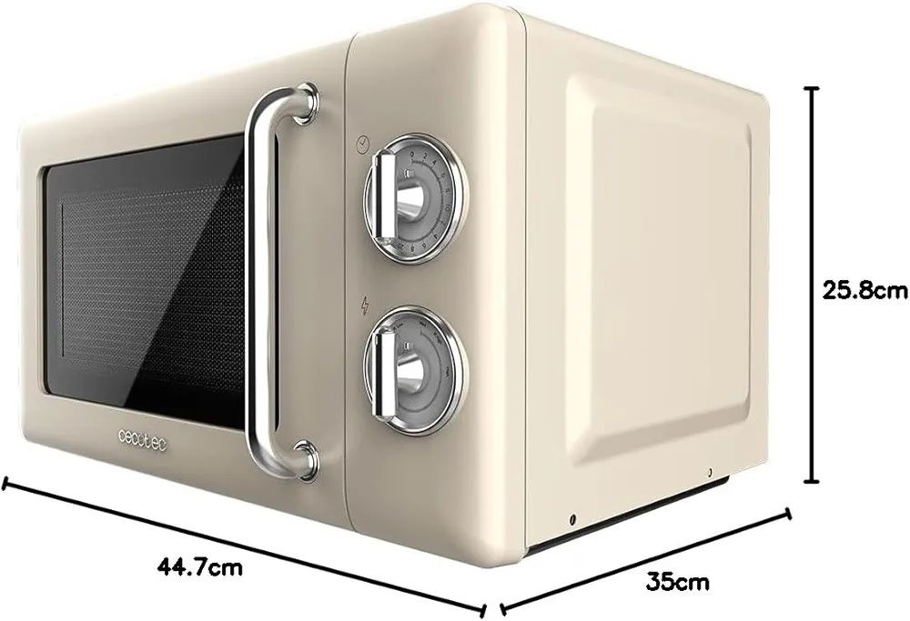 Cecotec Mikrofalówka 20 l Proclean 3010 Retro Beige, 700 W