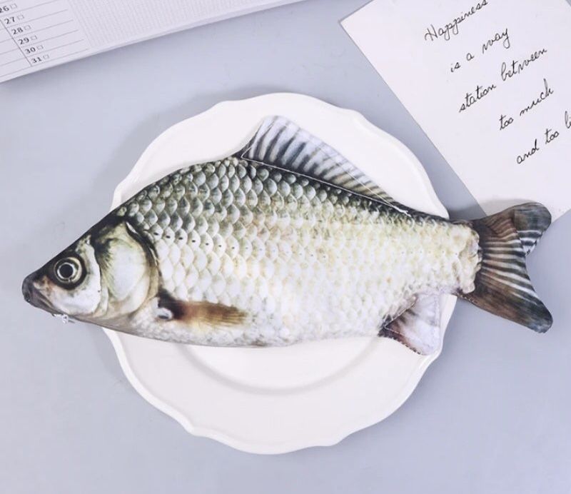 Пенал футляр чехол в виде рыбы  Карась