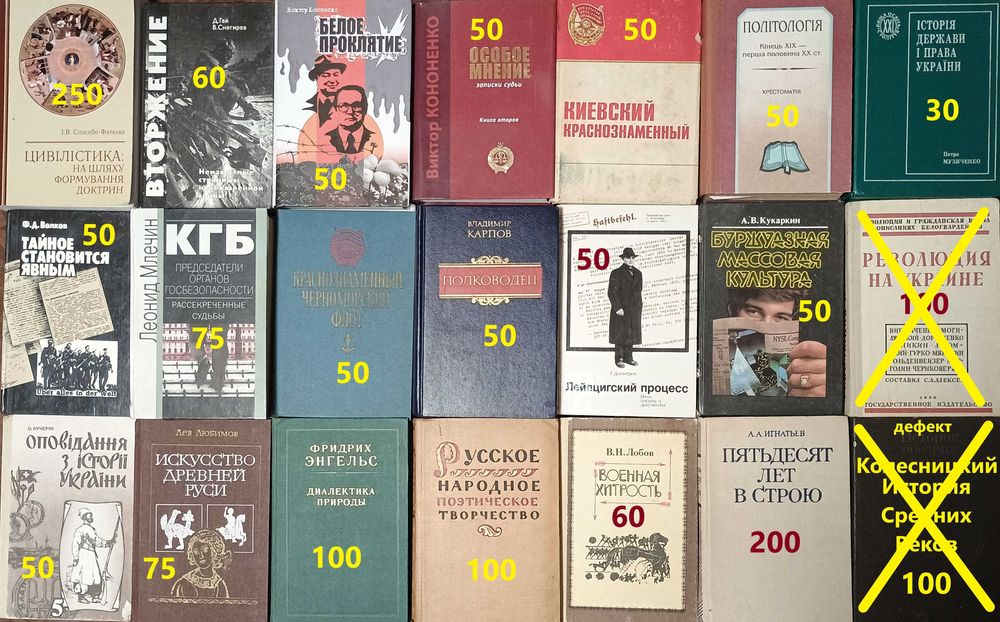 И1 Комплект книг. История, журналистика, политика.