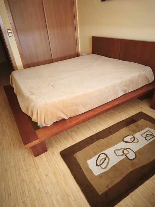 Cama de Casal Completa 2.00x1.60 m – Estrado + Colchão Incluídos