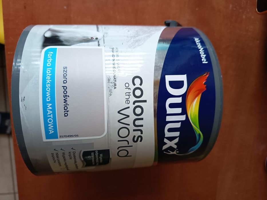 Farba Dulux Nowa 2,5l szara poświata.