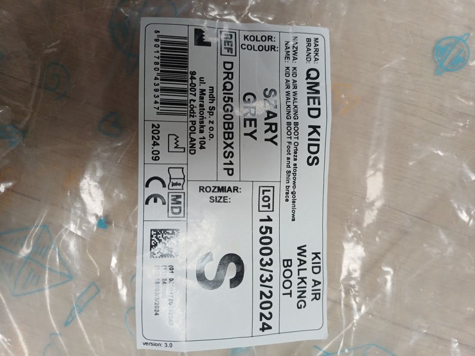 Orteza stopowo goleniowa rozmiar S