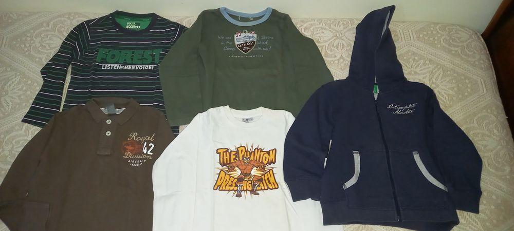 Camisolas de menino 4/5 anos