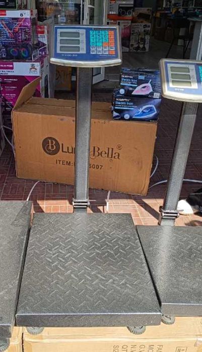 ваги 300 кг електронні бездротові платформа рифл акумулятор 6 Вт весы