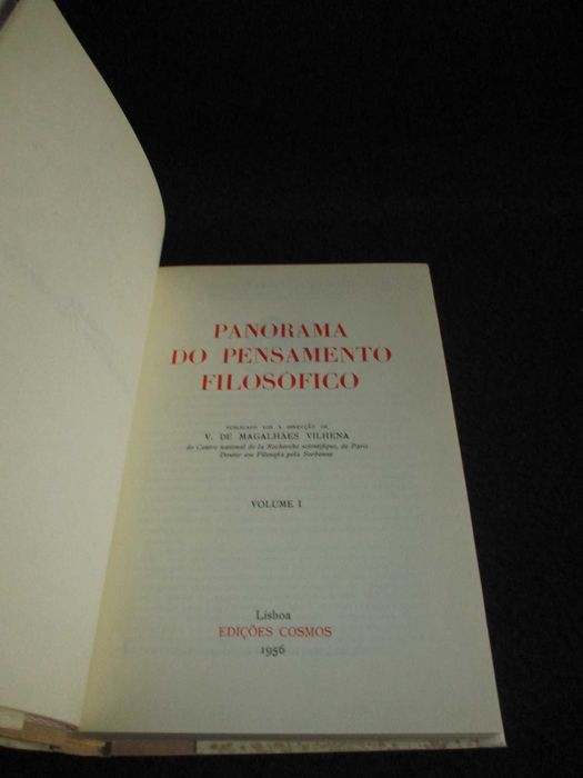 Livros Panorama do Pensamento Filosófico V. de Magalhães Vilhena 3 Vol