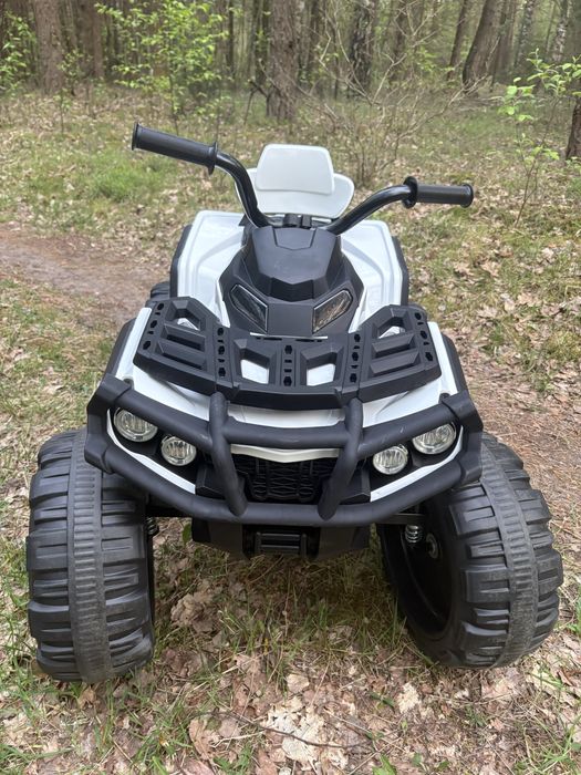 Quad Elektryczny Dla Dzieci ATV Biały Na Akumulator