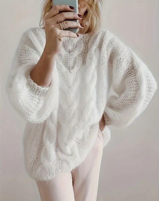 Паутинка - свитерок  . ручная работа