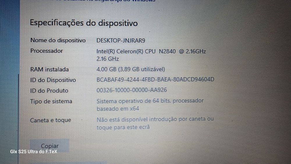 Portatil hp x360 usado com bateria viciada