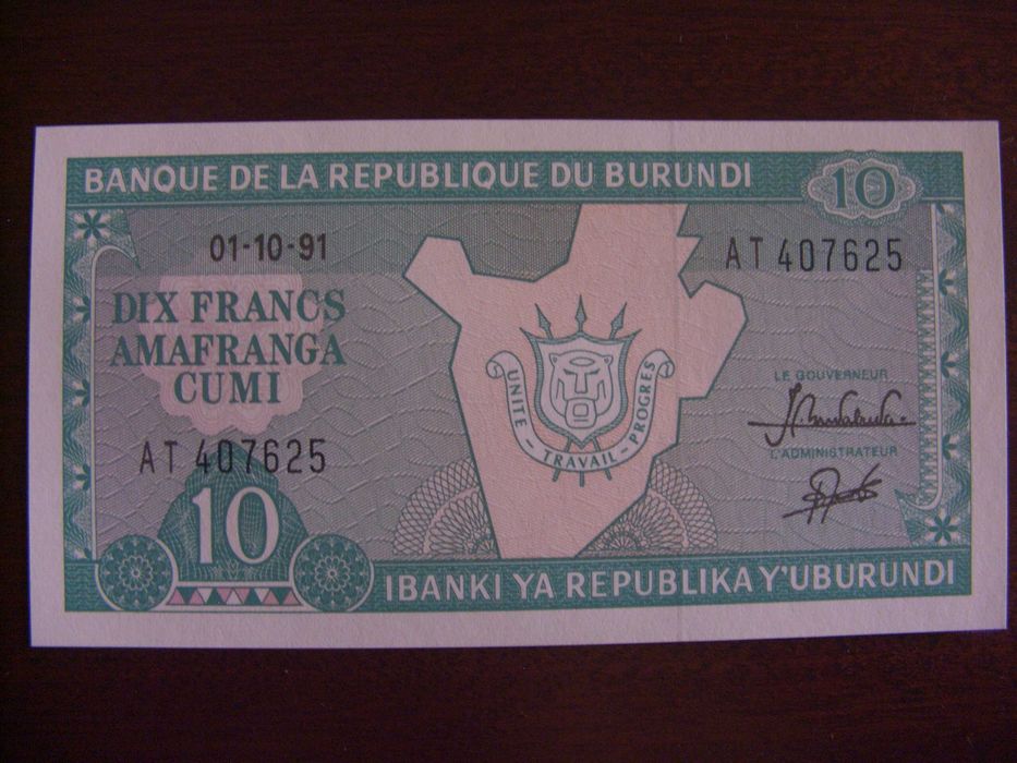 envelope - selos- nota - Burundi