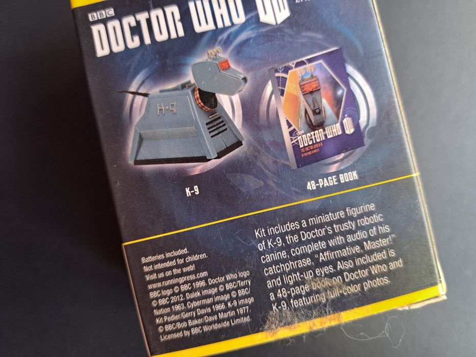 Doctor Who - K-9 com luz e som + livrete - NOVO SELADO - PORTES GRÁTIS