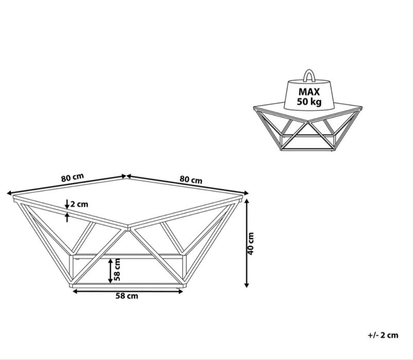 Mesa de centro - Beliani