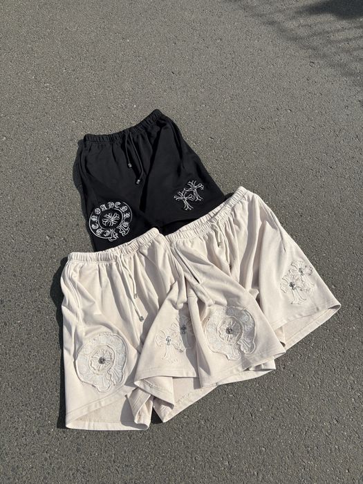 Chrome Hearts Shorts (Black - White) (krótkie spodenki)