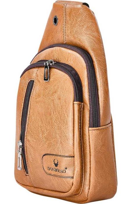 Donbolso Torba Nerka Męska Z Eko Skóry Regulowana Na Ramię Plecy