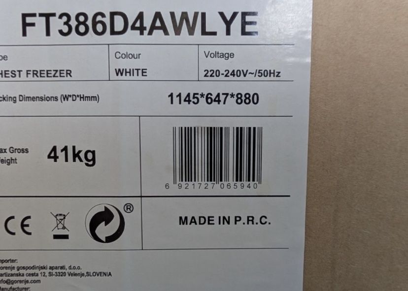 Arca Horizontal HISENSE FT386D4AWLYE