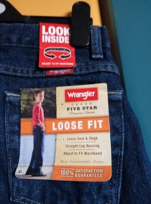 Boy´s Wrangler Five Star Loose Fit Jeans Джинсы брюки штаны