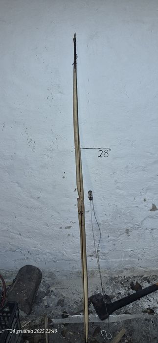 Łuk Szpicak 12 kg/28" – jesion /  fiberglass, szybki, narzędziowy
