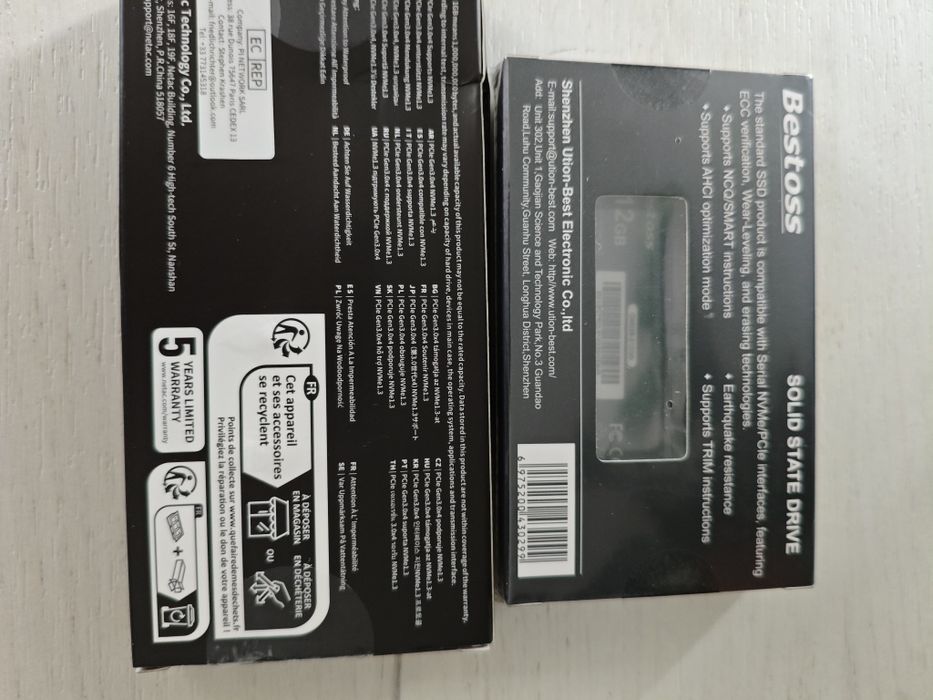 SSD 2.5 /  m2 nvme накопичувачі 128 256 512 ГБ 1 ТБ