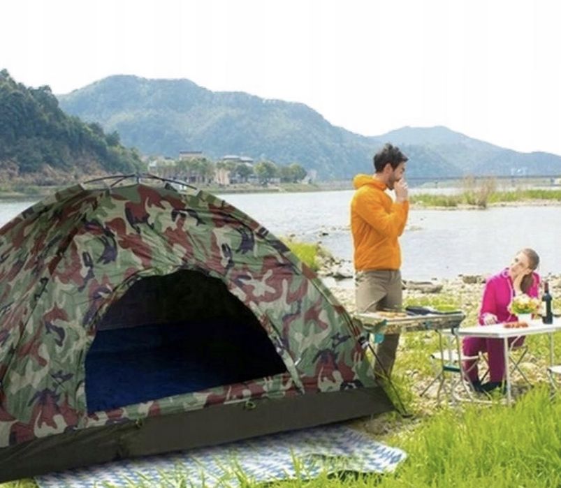 NAMIOT 2-3 Osobowy 200x150 Turystyczny Duży Kempingowy Moro