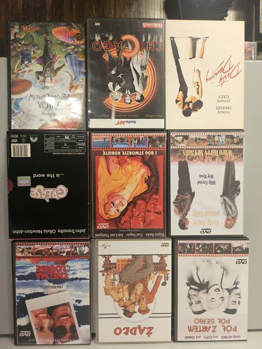 DVD 9 hitów Grease, Dirty Dancing, Żądło, Pół żartem pół serio,