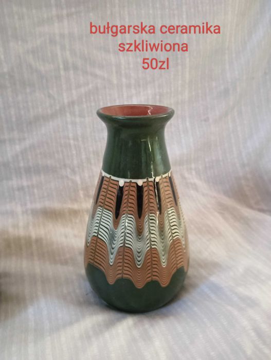 Wazon bułgarska ceramika szkliwiona