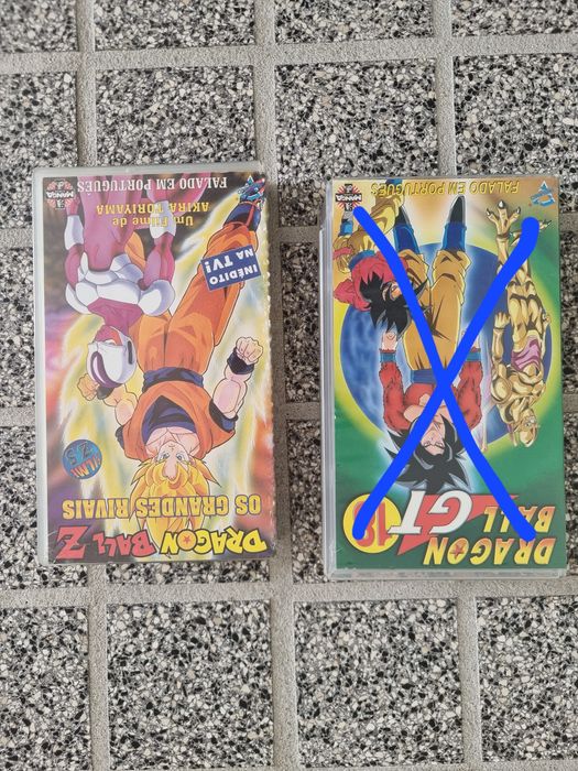 Cassetes VHS dragon ball e outros