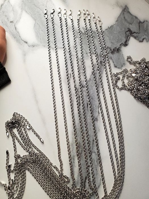 Цепочки бисмарк 925 проба 4-4.5 мм