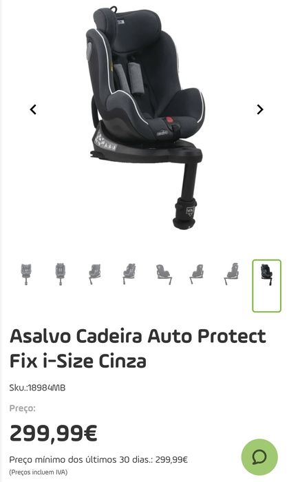 Cadeira Auto bebe crianca asalvo Protect Fix i-Size