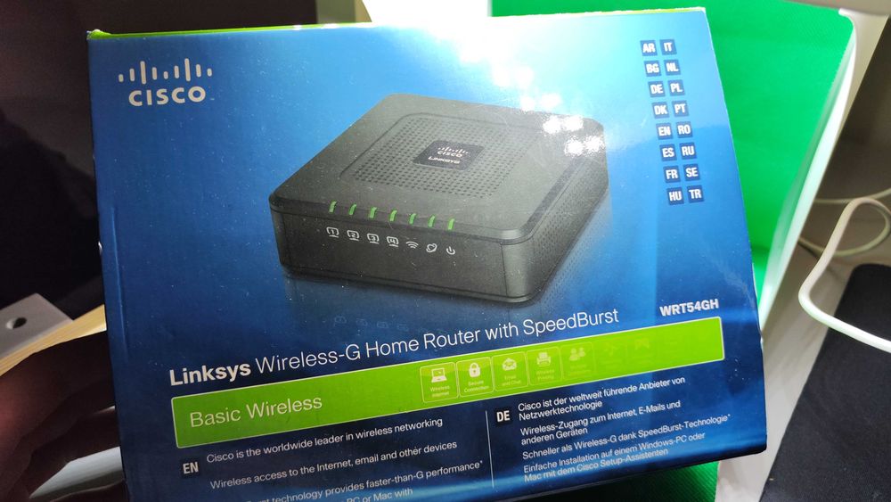Sprawdzony Router Linksys WRT54GH-EU SpeedBurst WiFi z zasilaczem
