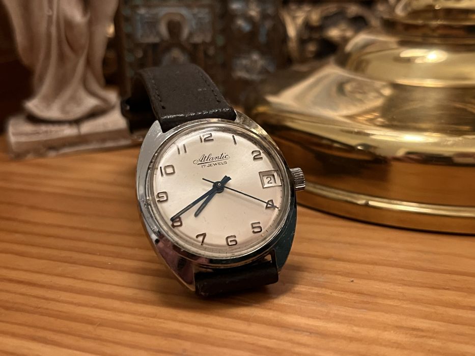 Piekny Zegarek Atlantic 17 jewels Stan BDB! Klasyka elegancji!