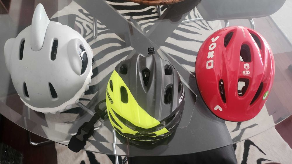 Conjunto de 3 capacetes bicicleta