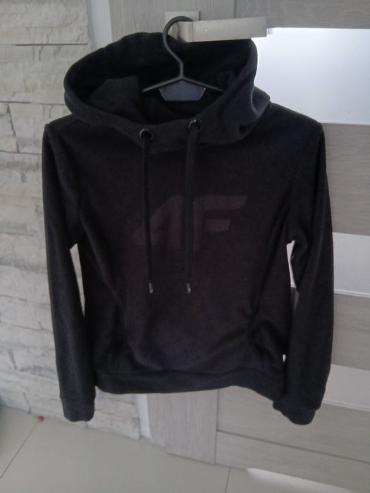 4f bluza polarowa polar damska XS 34 czarna z kapturem jak nowa