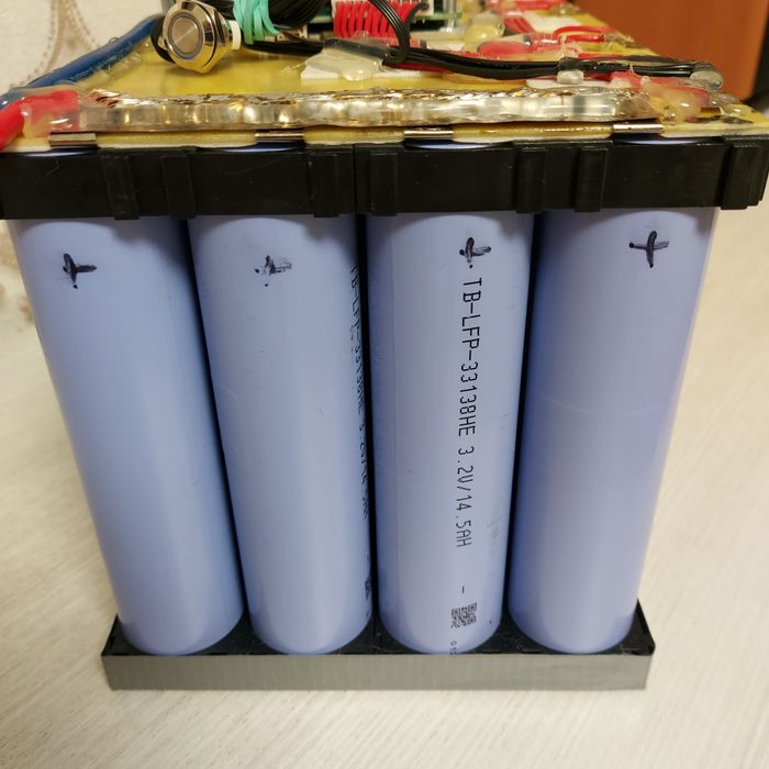Сборка LiFePO4 24V 58Ah (8S4P)