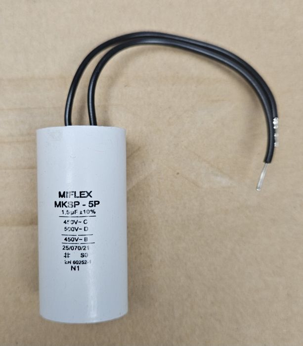 MKSP 1,5 uF, kondensator rozruchowy MIFLEX