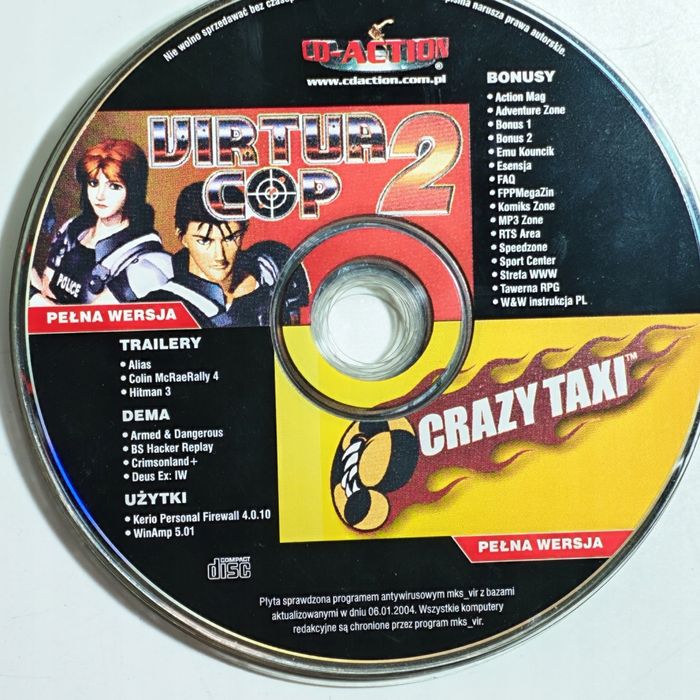 Gra PC - Virtua Cop 2 - crazy taxi polskie wydanie retro