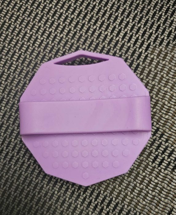 Esponja esfoliante em silicone com pega