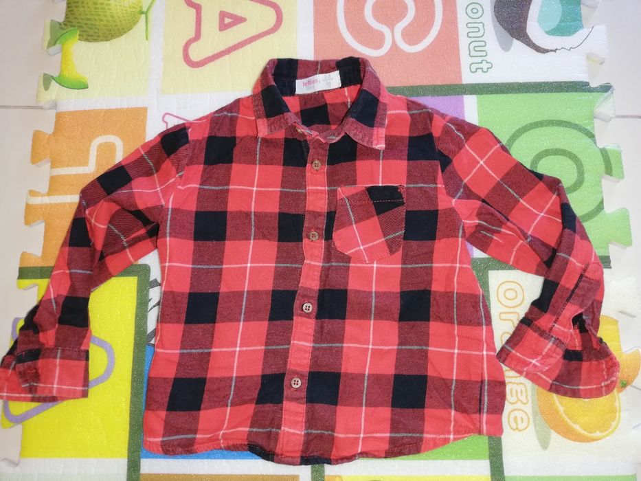 Camisa de criança em flanela T2/3 anos