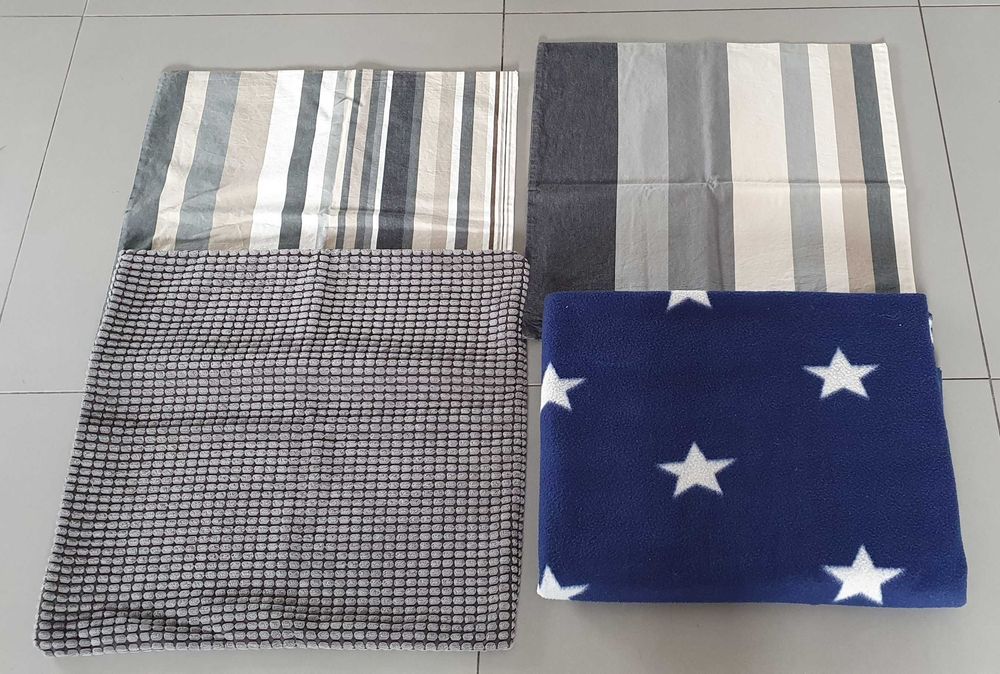 Ikea poszewki na poduszkę 50x50 bawełna paski