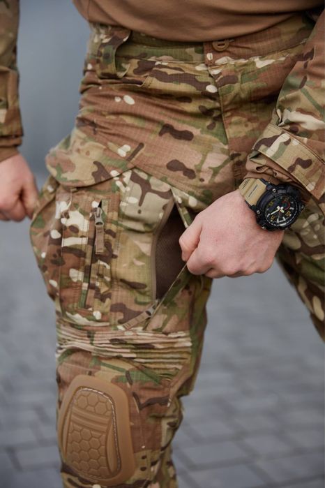 Штани тактично-польові з наколінниками G4 Nyco Tex мультикам/піксель